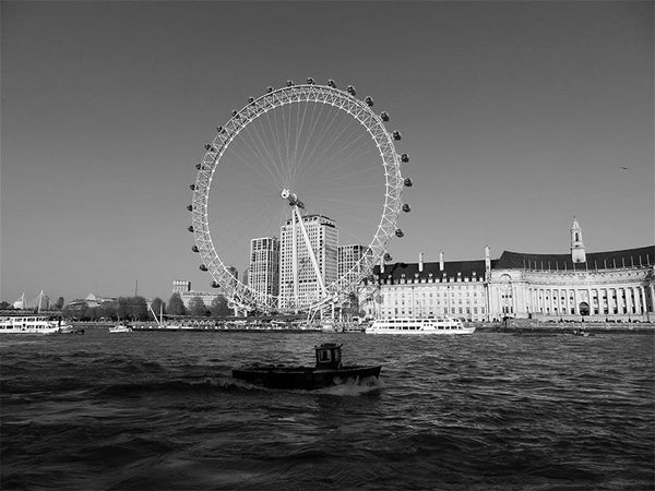 Ojo de Londres en blanco y negro