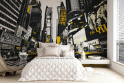 Times Square Pop Art: Urban Illustration with Iconic NYC Style