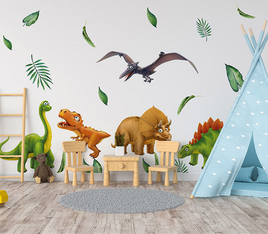 Set de vinilos dinosaurios animados