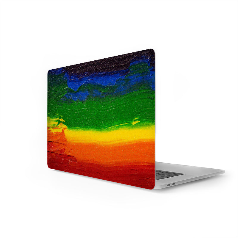 Skin para laptop pinceladas de colores vinilo decorativo