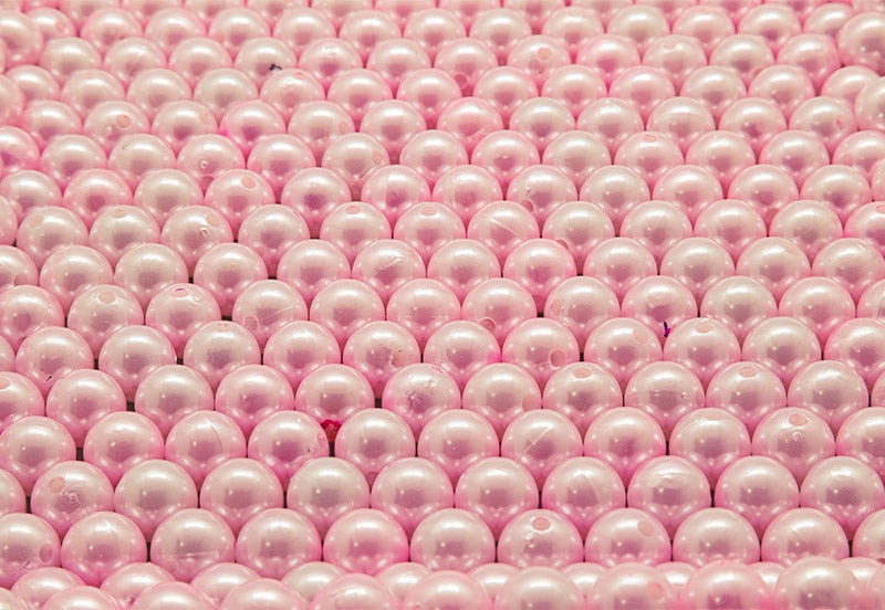Skin para laptop patrón de perlas con fondo rosa vinilo decorativo