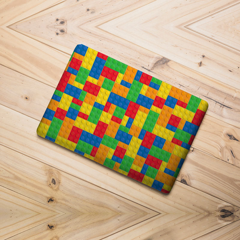 Skin para laptop patron de legos coloridos vinilo decorativo