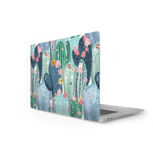 Skin para laptop patrón de cactus floral vinilo decorativo